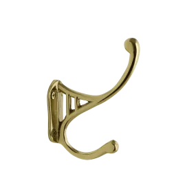 Classic Coat Hook in Polished Brass