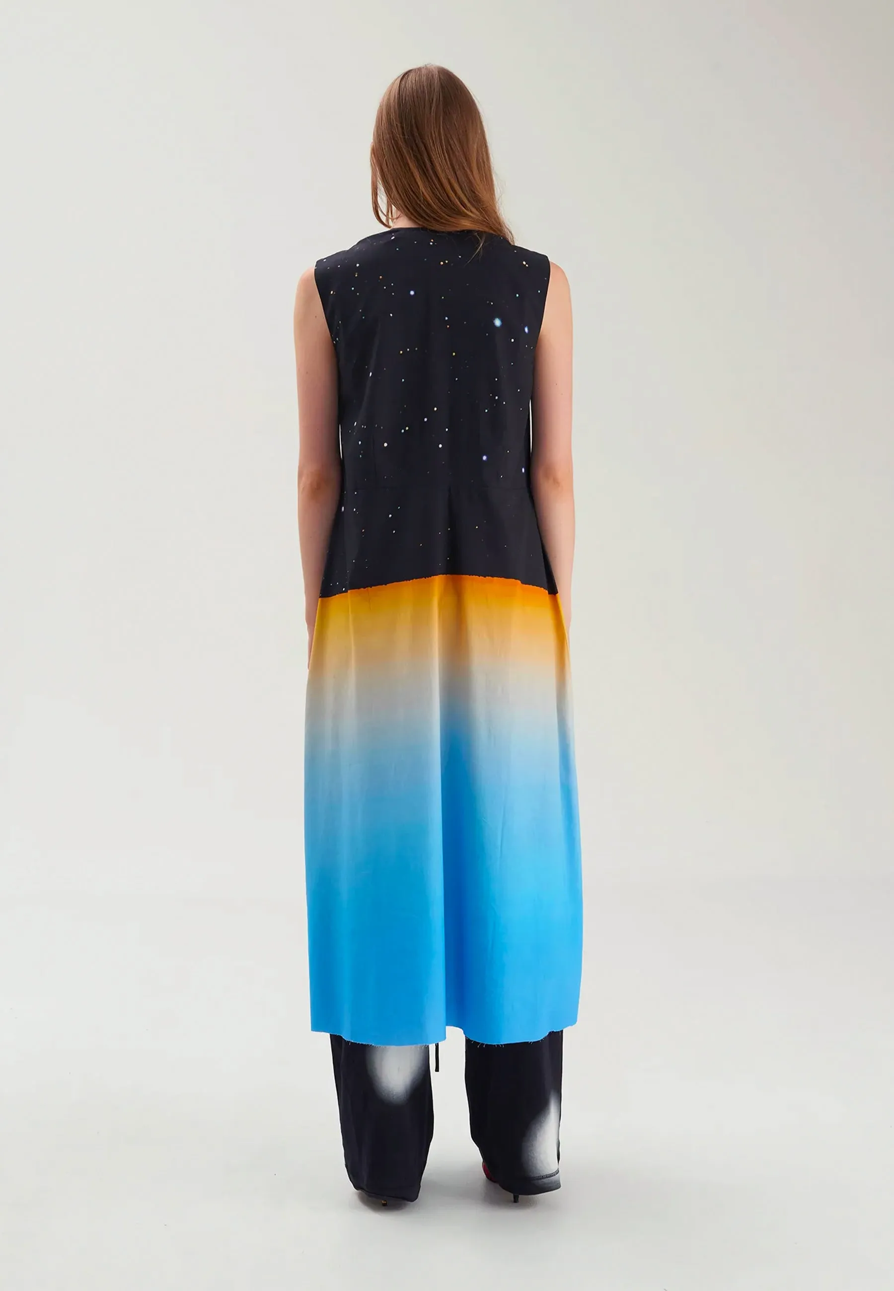 Closed Wrap Dress - Galaxy Drape