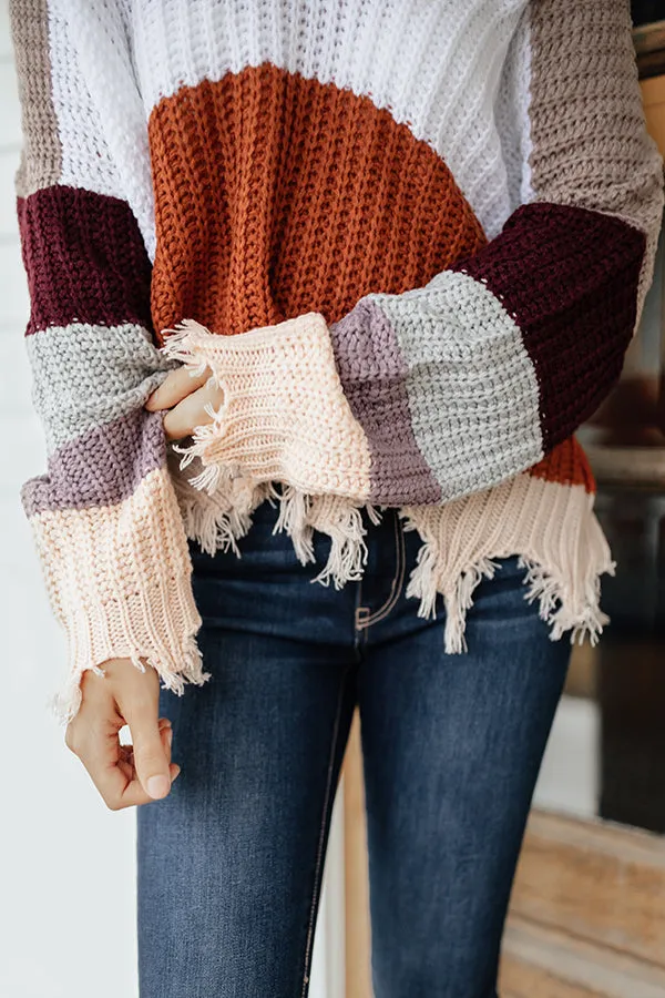 Cocoa Cheers Shift Sweater in Heirloom Lilac