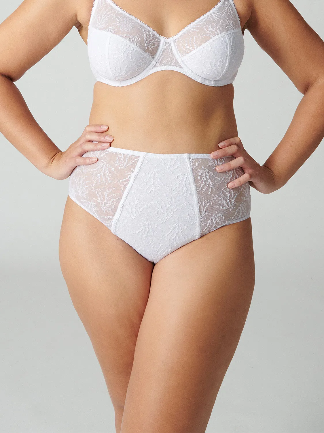 Culotte taille haute - Blanc