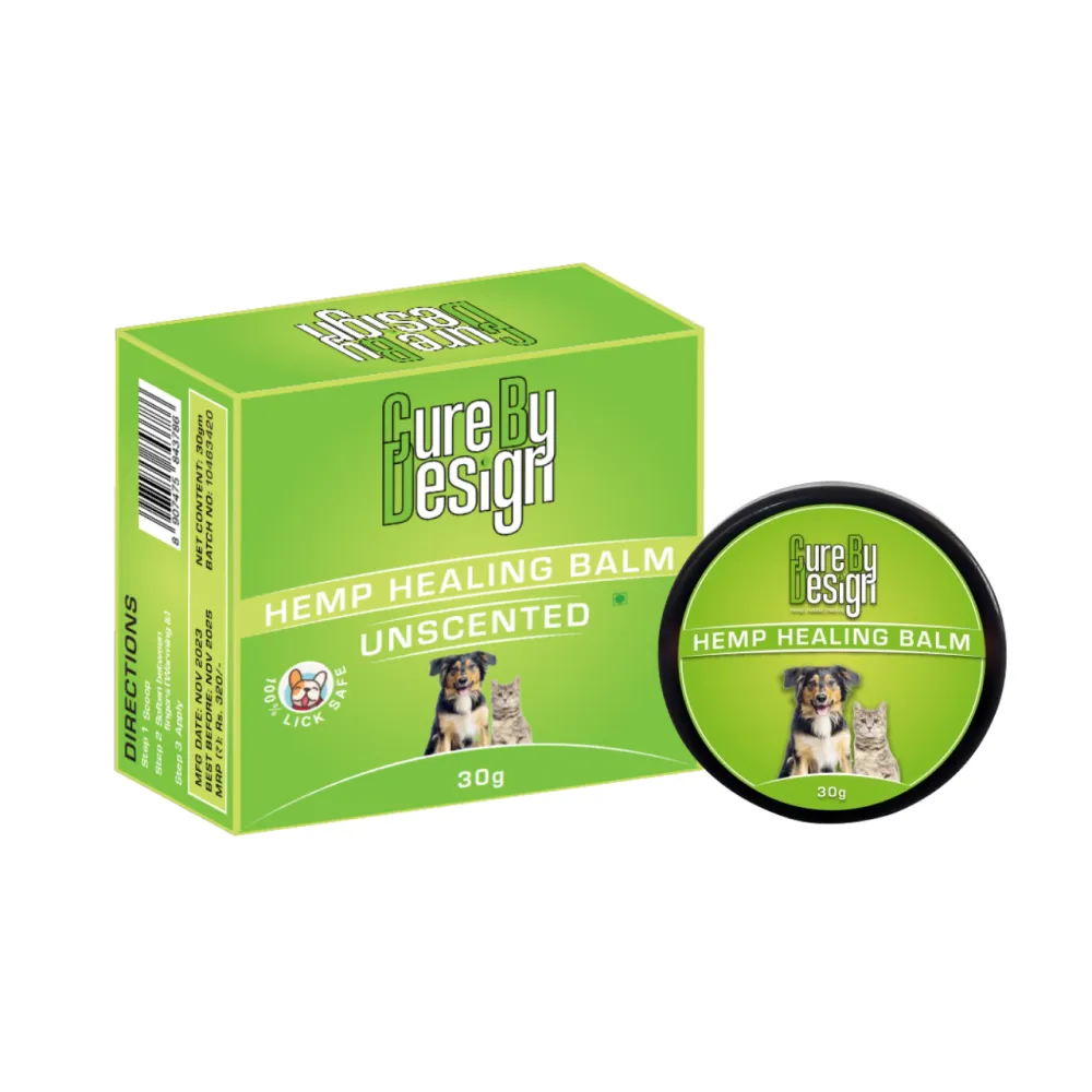 Cure By Design Hemp Healing Balm for Dogs and Cats