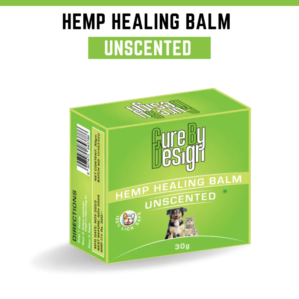 Cure By Design Hemp Healing Balm for Dogs and Cats