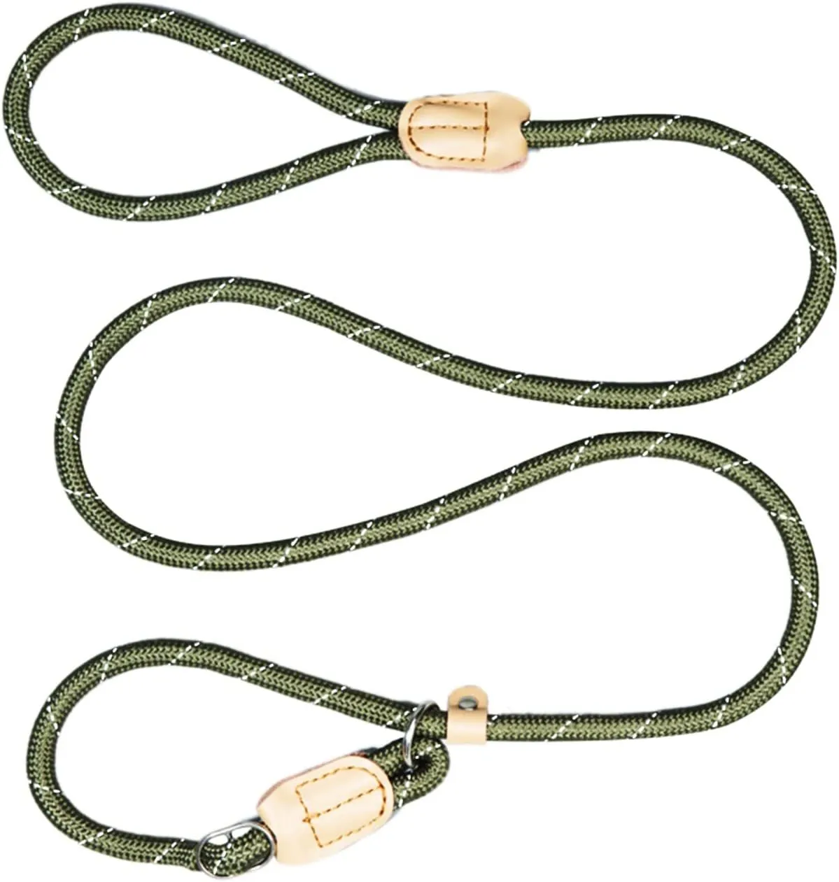 Dog Leash Durable Slip Training Lead Heavy Duty 6 FT Comfortable Strong Reflective Rope Slip Leash for Small Dogs Green