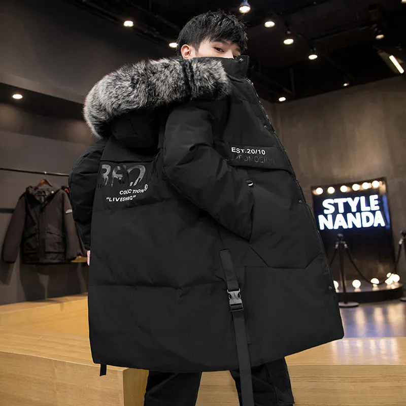 Down Jacket Long Thickened Warm Coat For Men