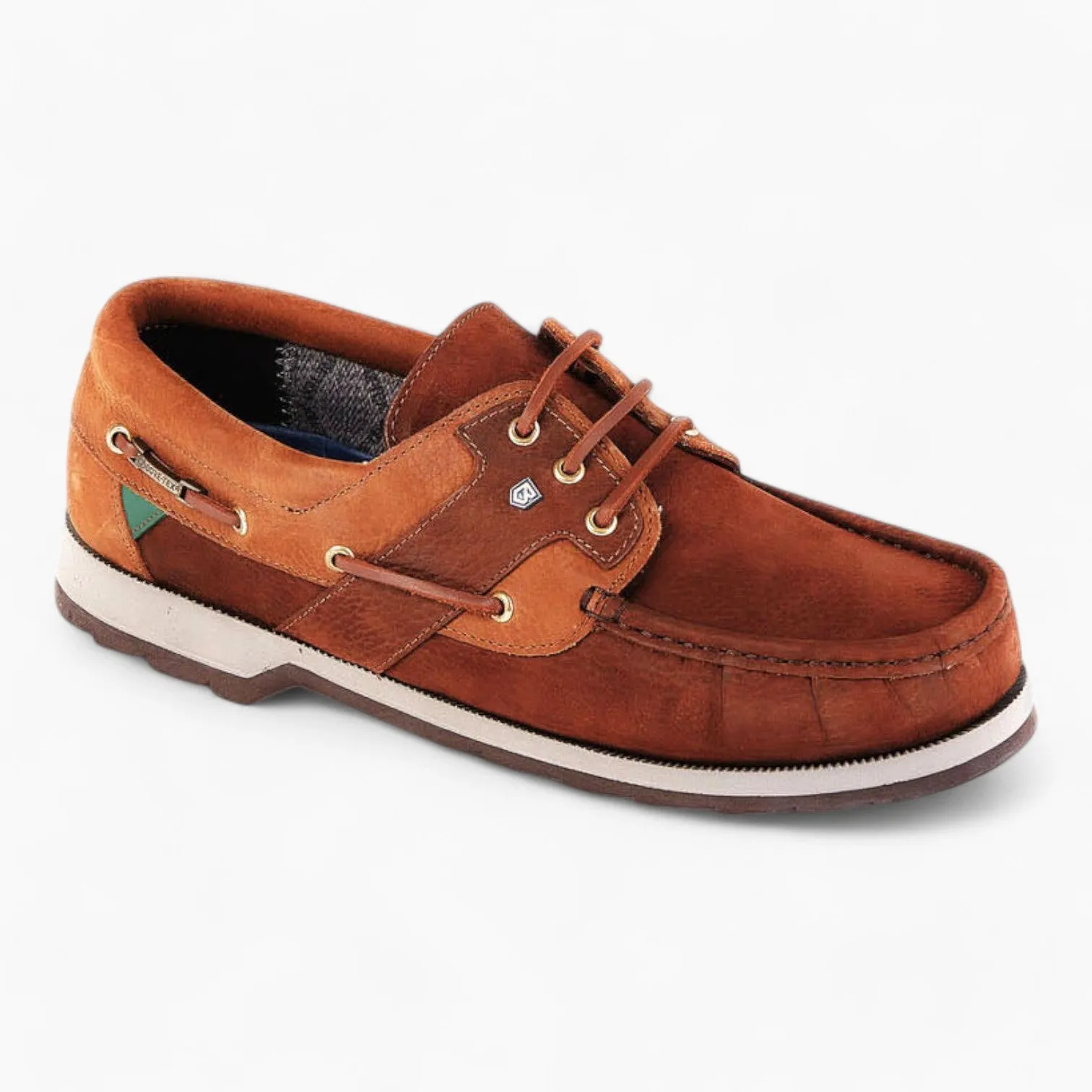 Dubarry Clipper Deck Shoe - Donkey Brown: Two-Tone Luxury Gortex Boat Shoe