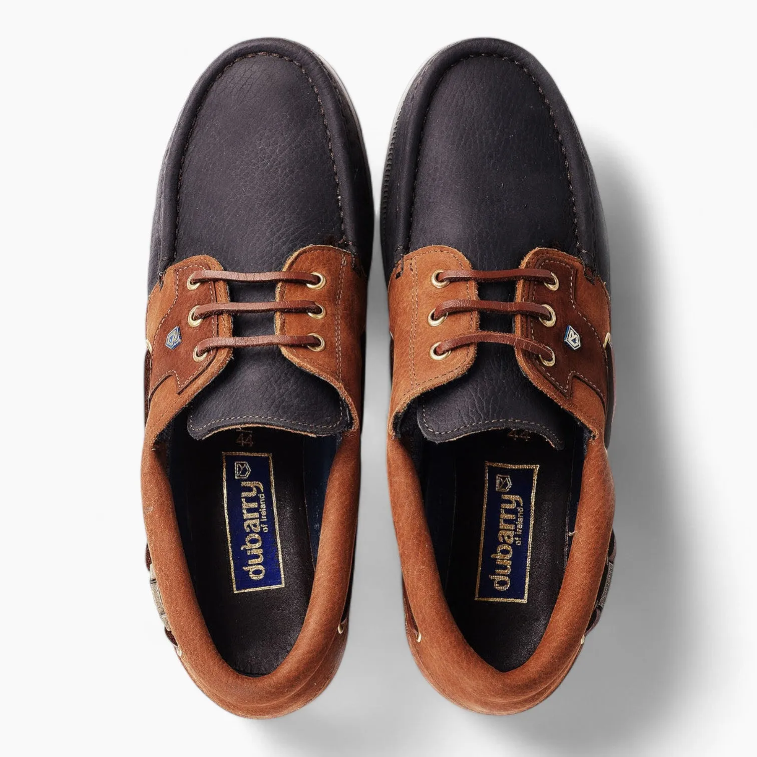 Dubarry Clipper Deck Shoe - Navy/Brown: High-Performance Luxury Gortex Boat Shoe