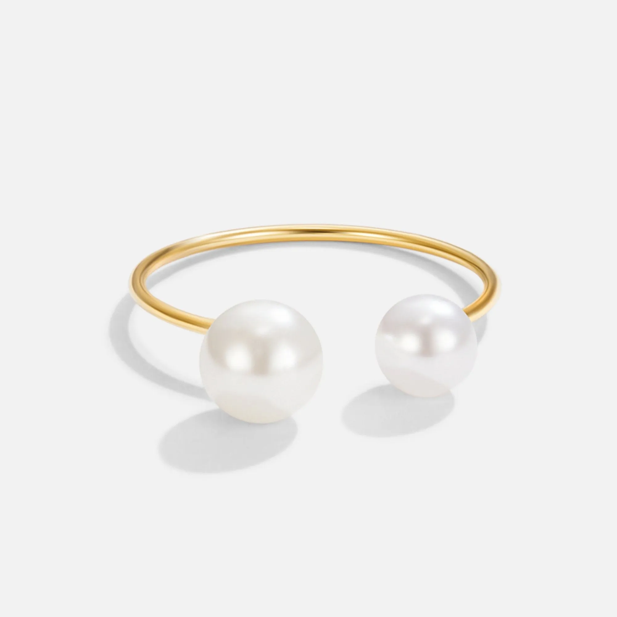 Durya Double Pearl Wrap Ring