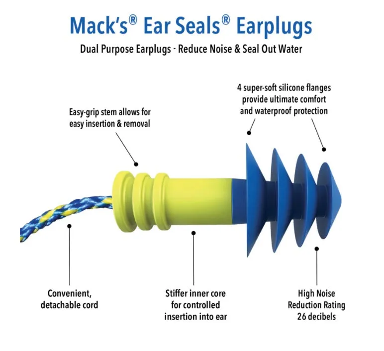 Ear Seals® Ear Plugs - 1-pair Box