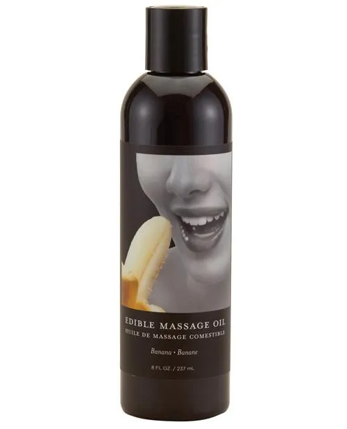 Earthly Body Edible Massage Oil - 8 Oz