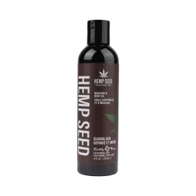 Earthly Body Hemp Seed Massage Oil Guavalava 8 oz.