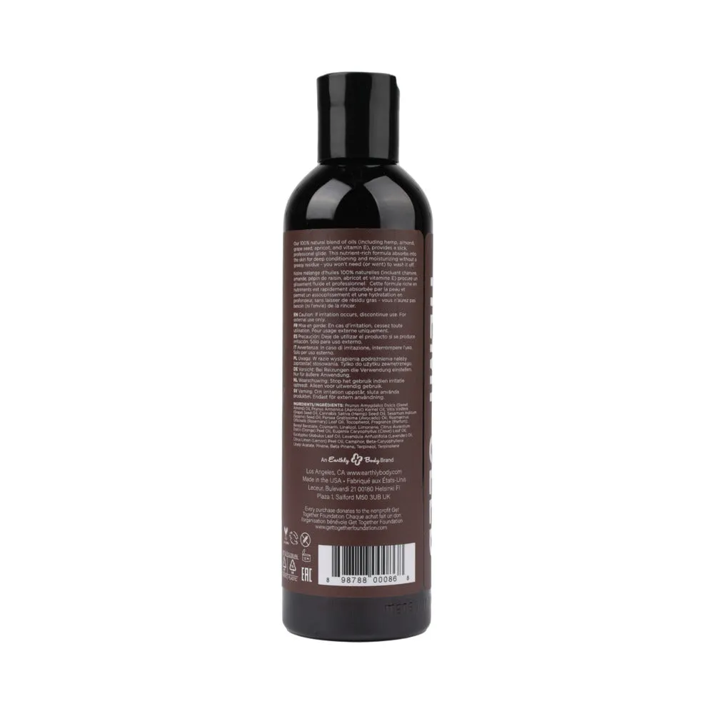 Earthly Body Hemp Seed Massage Oil Lavender 8 oz.