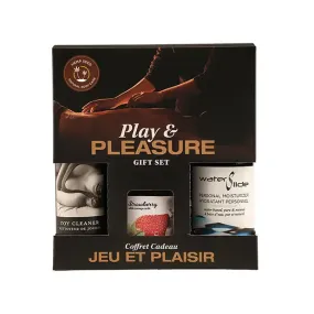 Earthly Body Play & Pleasure Gift Set - Asst. Strawberry