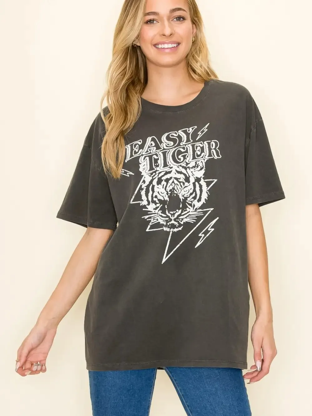 Easy Tiger Oversized Graphic Tee