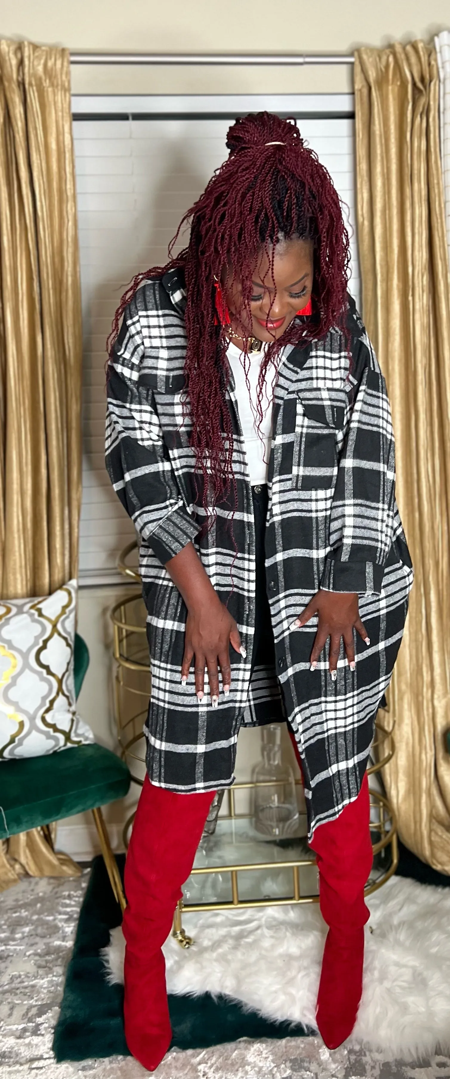 Edgy Plaid Shacket