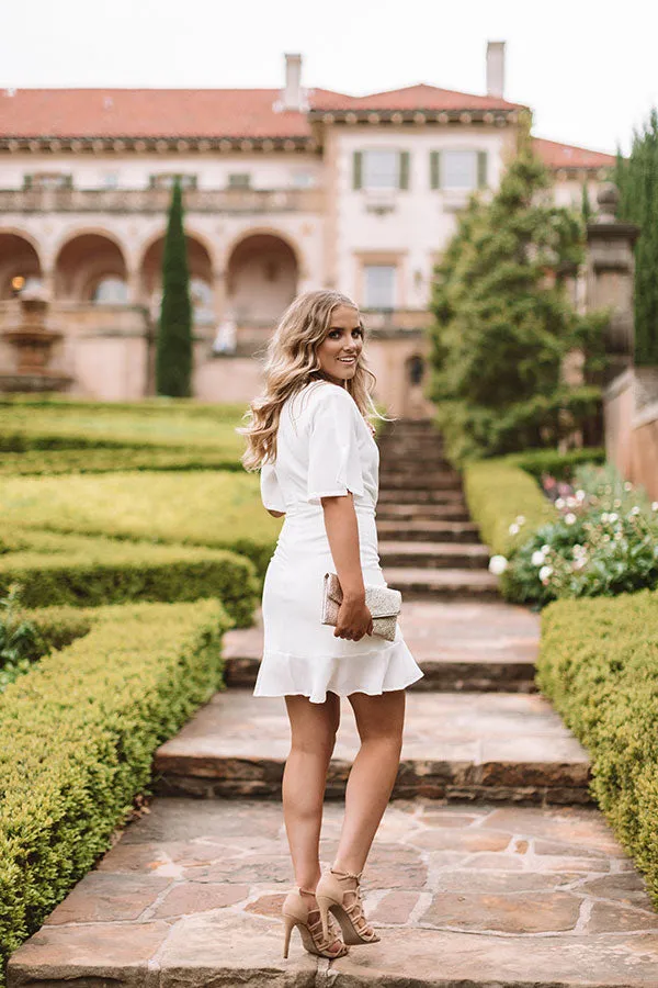 Effortless Luxury Dress In White