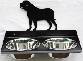 Elevated Dog Feeder for Mastiff. Wall Mount Design