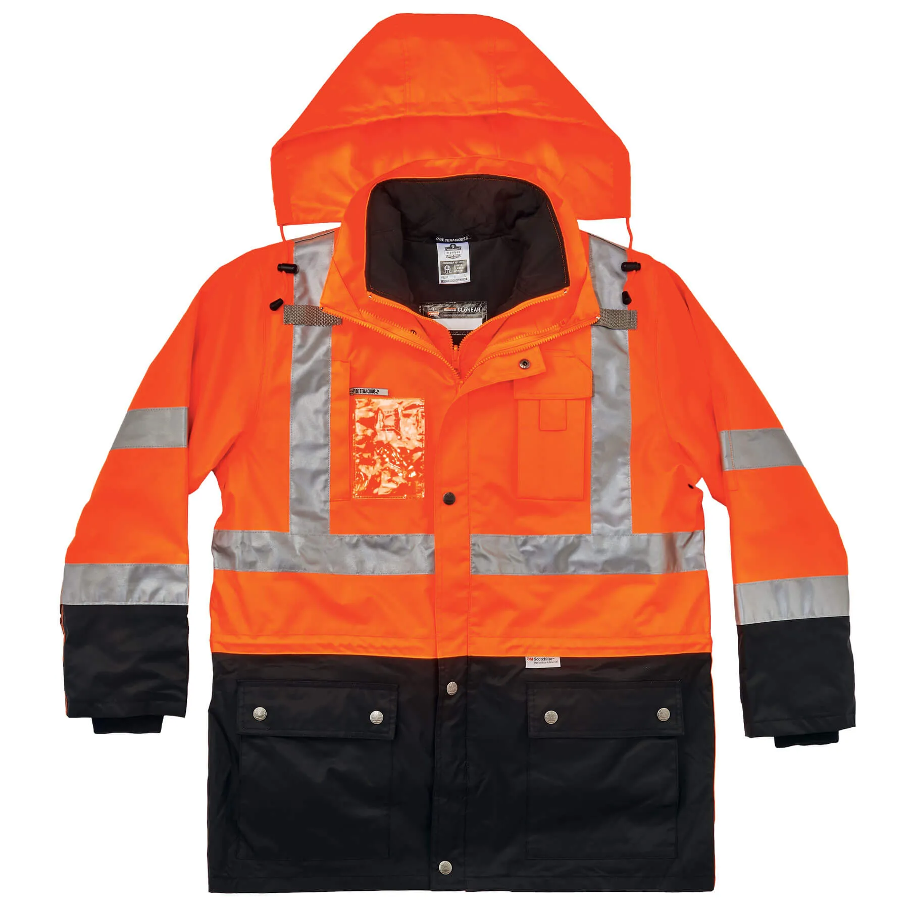 Ergodyne 25553 GloWear 8388 Type R Class 3/2 Thermal Jacket Kit, Medium, HV Orange