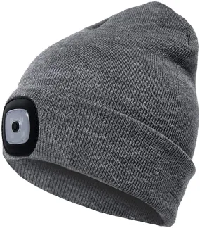 Etsfmoa Unisex Beanie Hat with the Light Gifts for Men Dad Father USB Rechargeable Caps