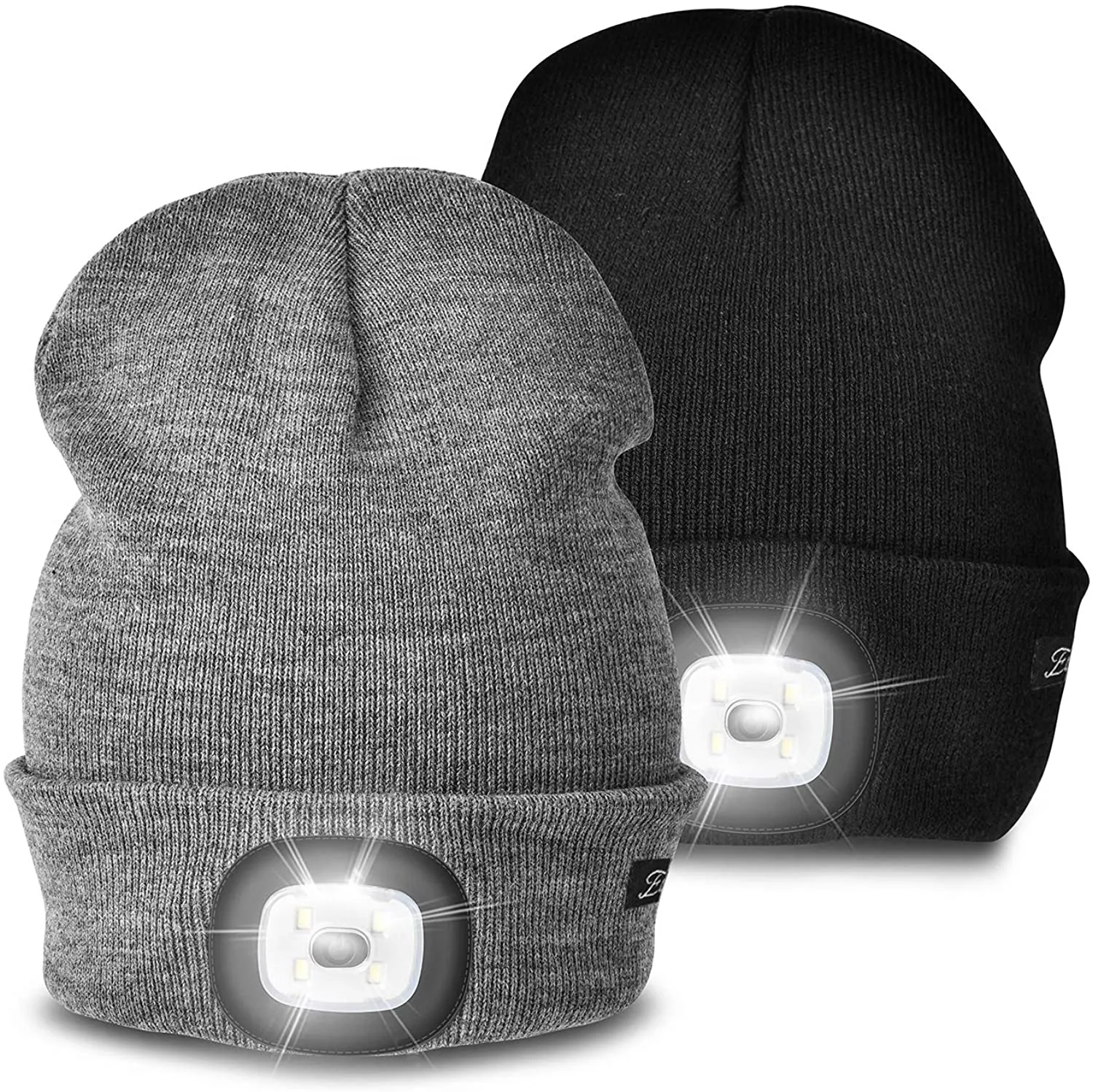 Etsfmoa Unisex Beanie Hat with the Light Gifts for Men Dad Father USB Rechargeable Caps