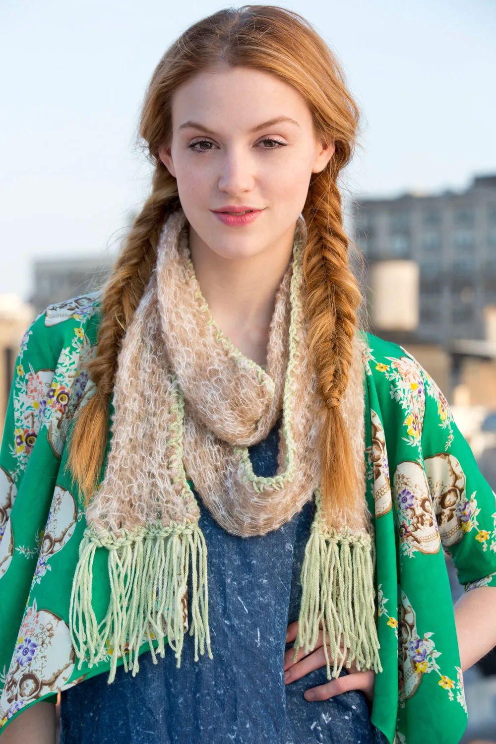 Fast Fringed Scarf (Crochet)