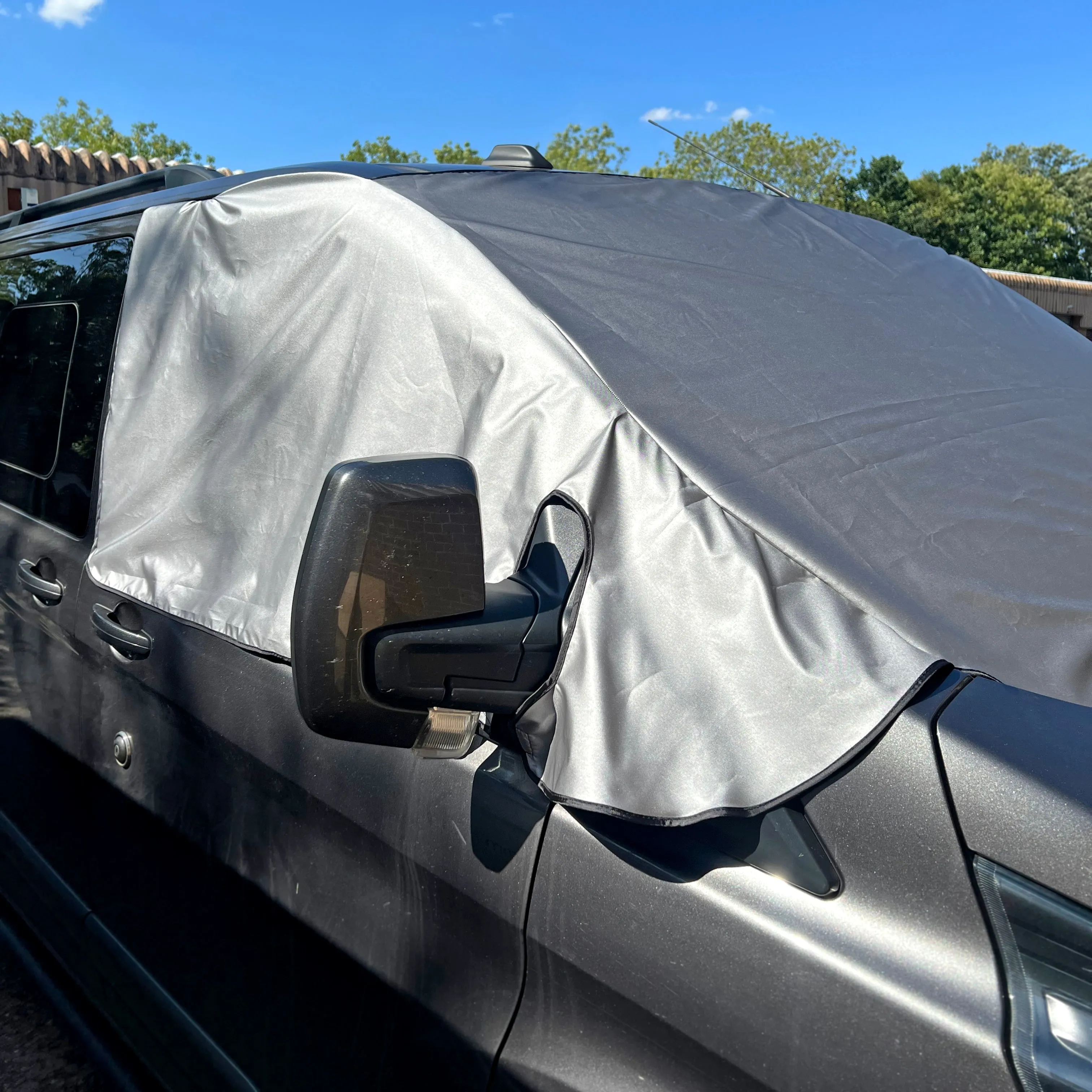 Ford Transit Custom Screen Wrap - Silver Plain