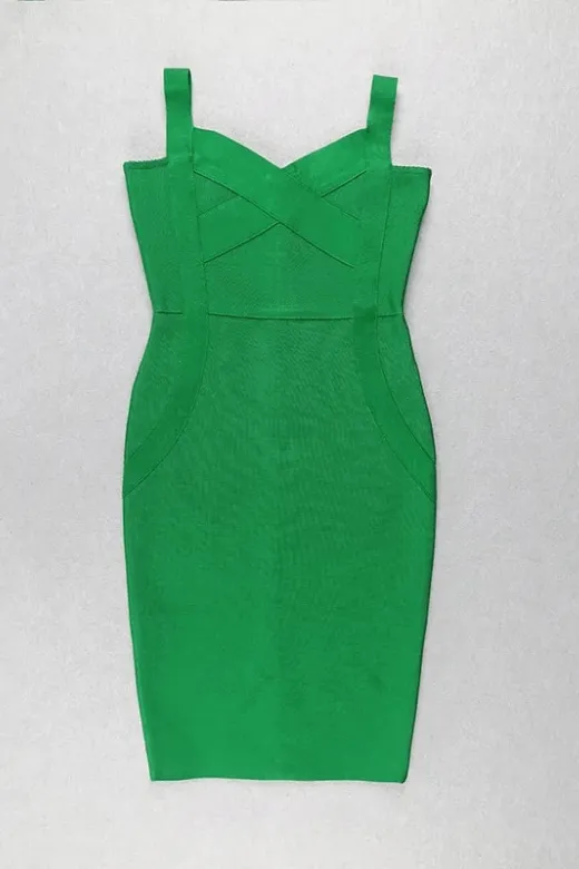 Freya Bandage Dress - Emerald Green