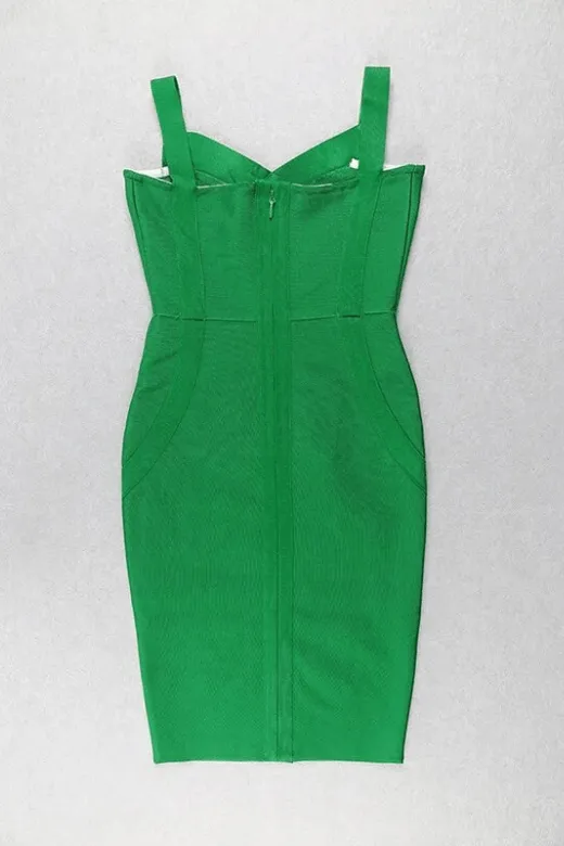 Freya Bandage Dress - Emerald Green