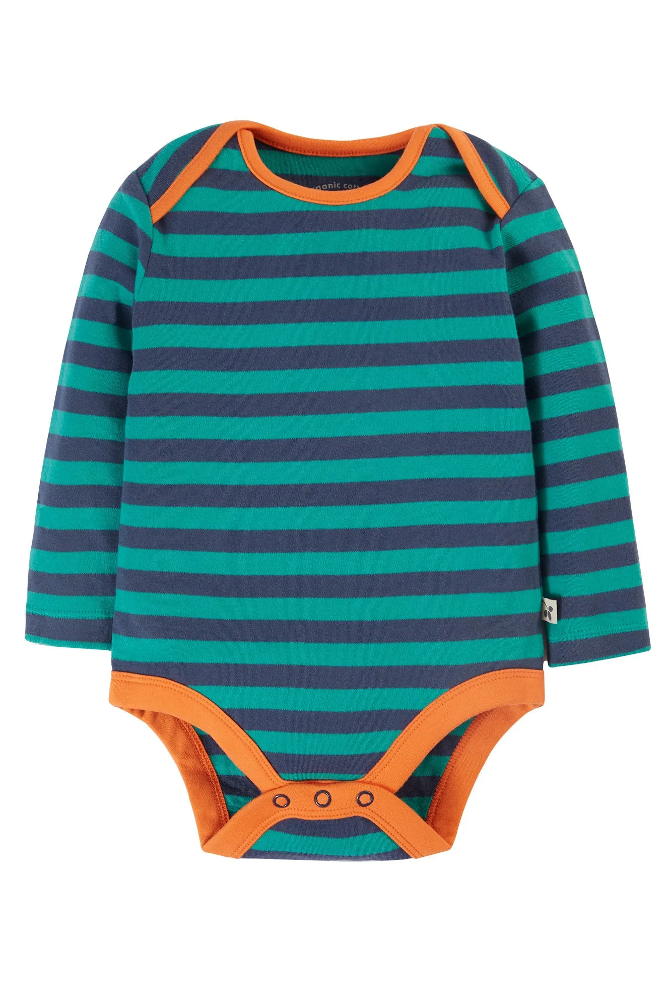 Frugi Super Special 2 Pack Bodysuits tiger  /Iguana Stripes