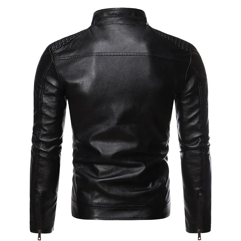 Funki Buys | Jackets | Men's Motorcycle Faux Leather Jacket