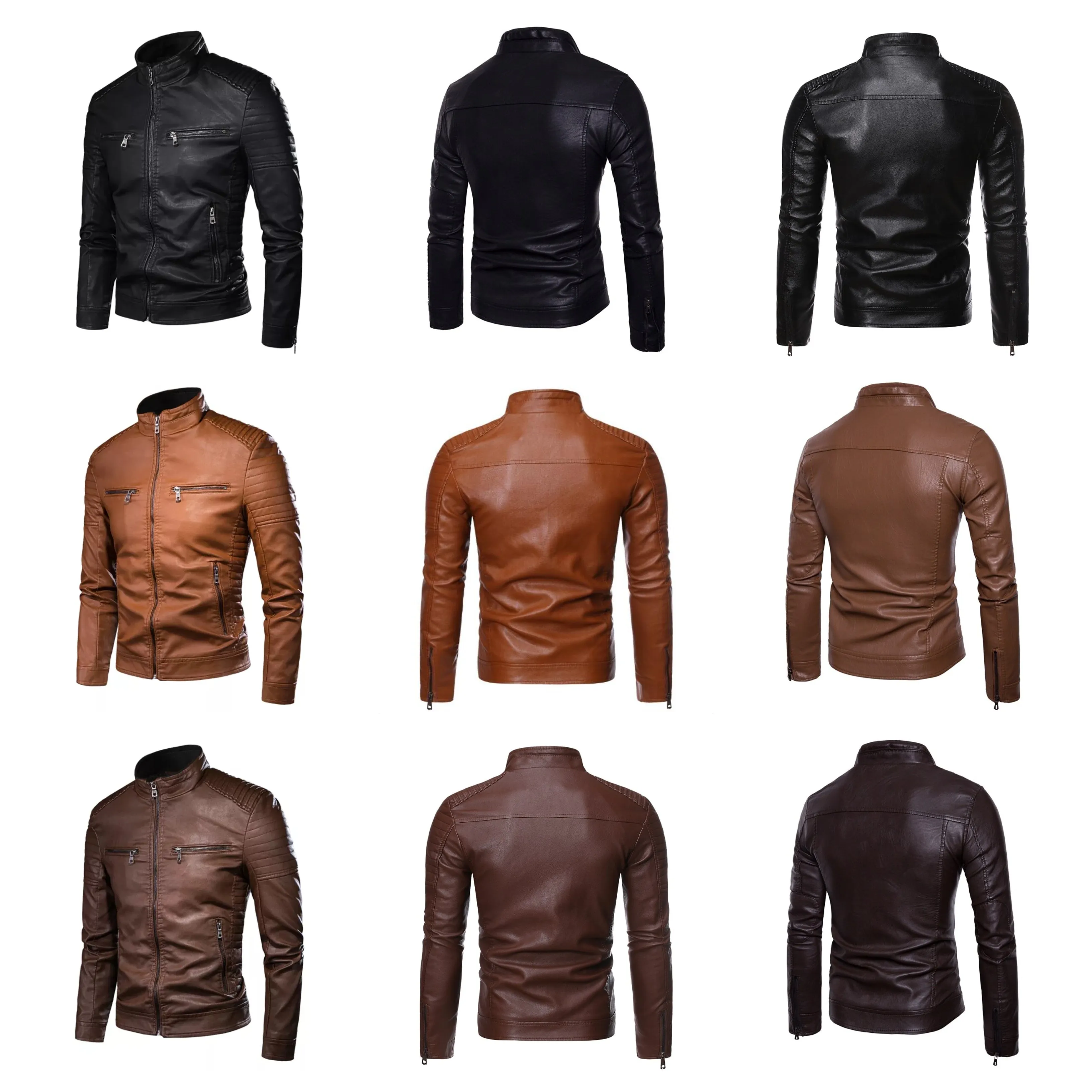 Funki Buys | Jackets | Men's Motorcycle Faux Leather Jacket