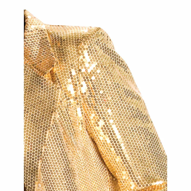 Gold Sequin Jacket-Mens