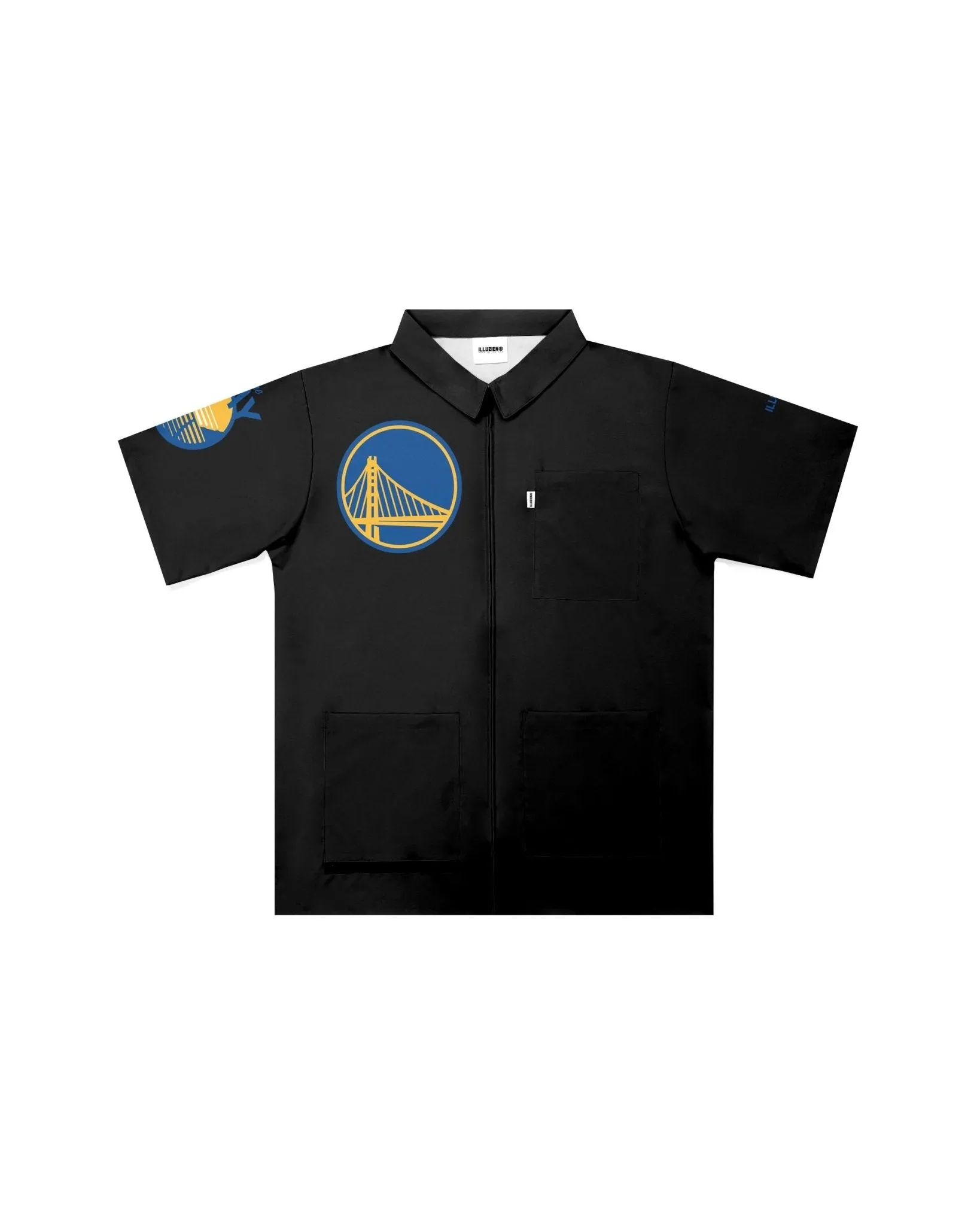 Golden State Warriors "Big Logo" Traditional Barber Jacket