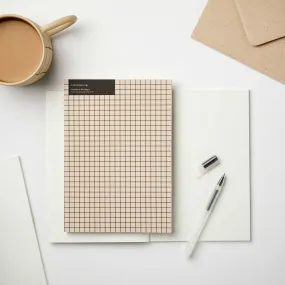 Greige Graph Notebook - A5 | Dotted & Plain | by Kinshipped