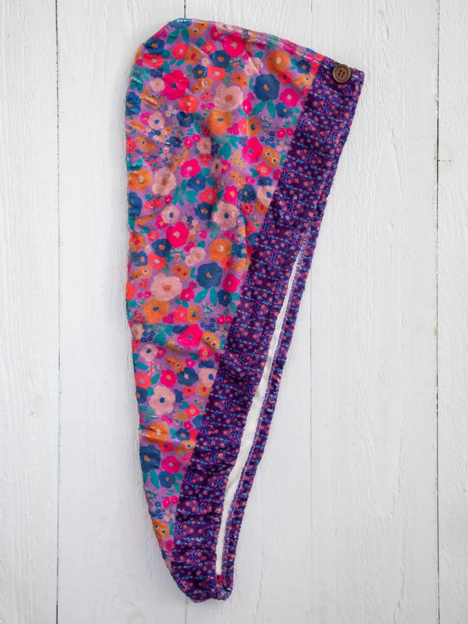 Hair Towel Wrap by Natural Life - Purple Floral