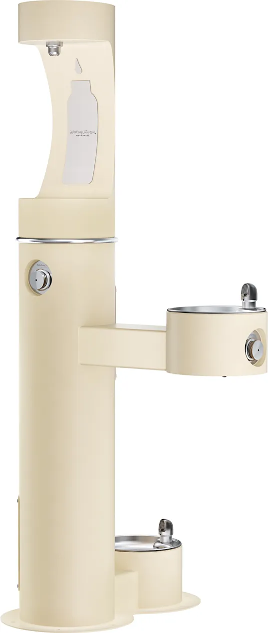 Halsey Taylor 4420BF1UDB | Freestanding Bottle Filling Station | Filterless, Non-refrigerated, Includes a Dog-bowl / Pet fountain