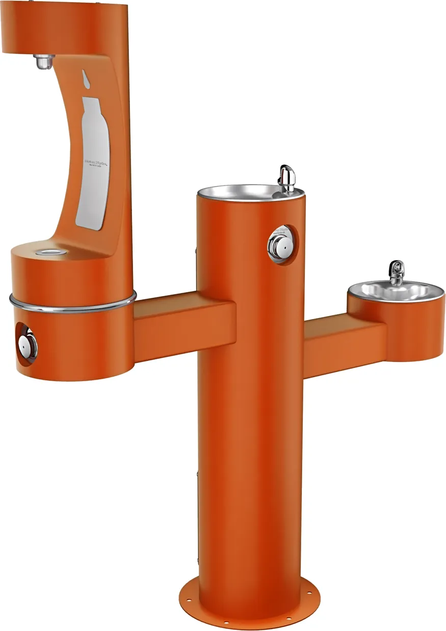 Halsey Taylor 4430BF1M | Freestanding Tri-level Bottle Filling Station | Filterless, Non-refrigerated