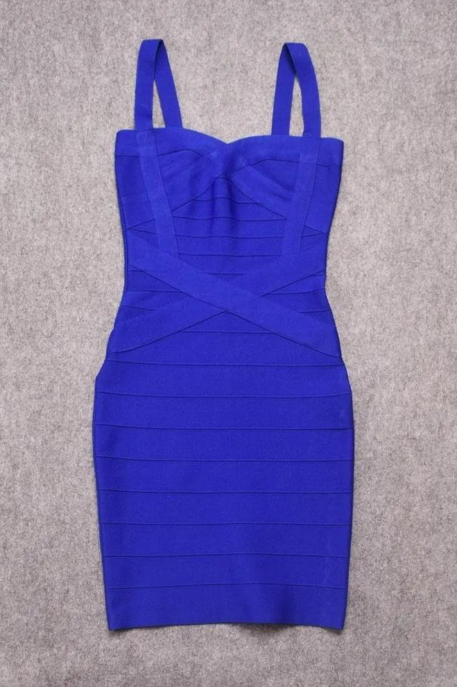 Heidi Bandage Mini Dress - Royal Blue