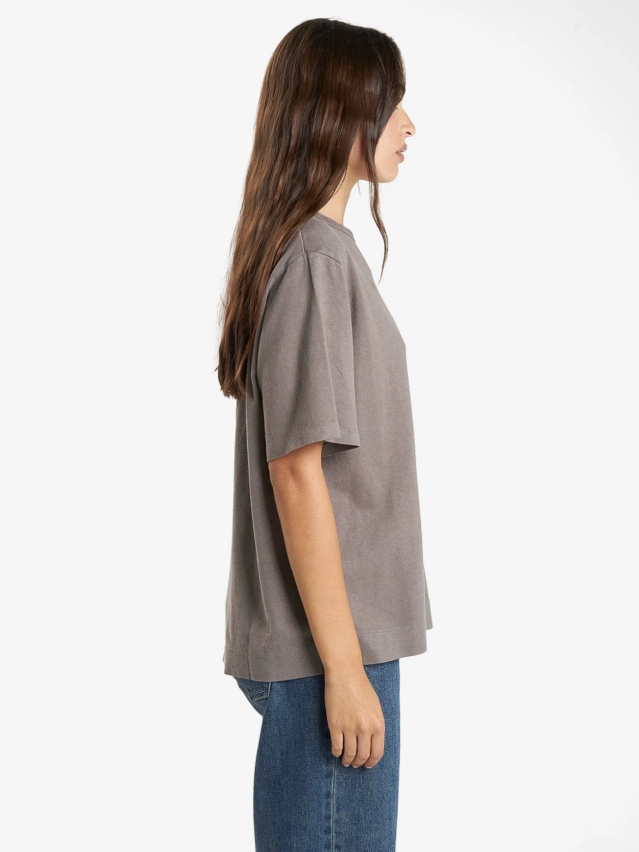 Hemp Box Tee - Light Canteen