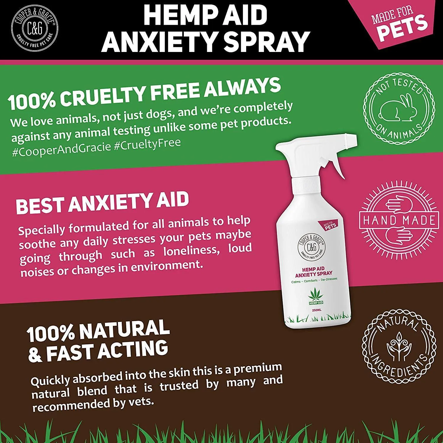 Hemp Pet Calming Spray