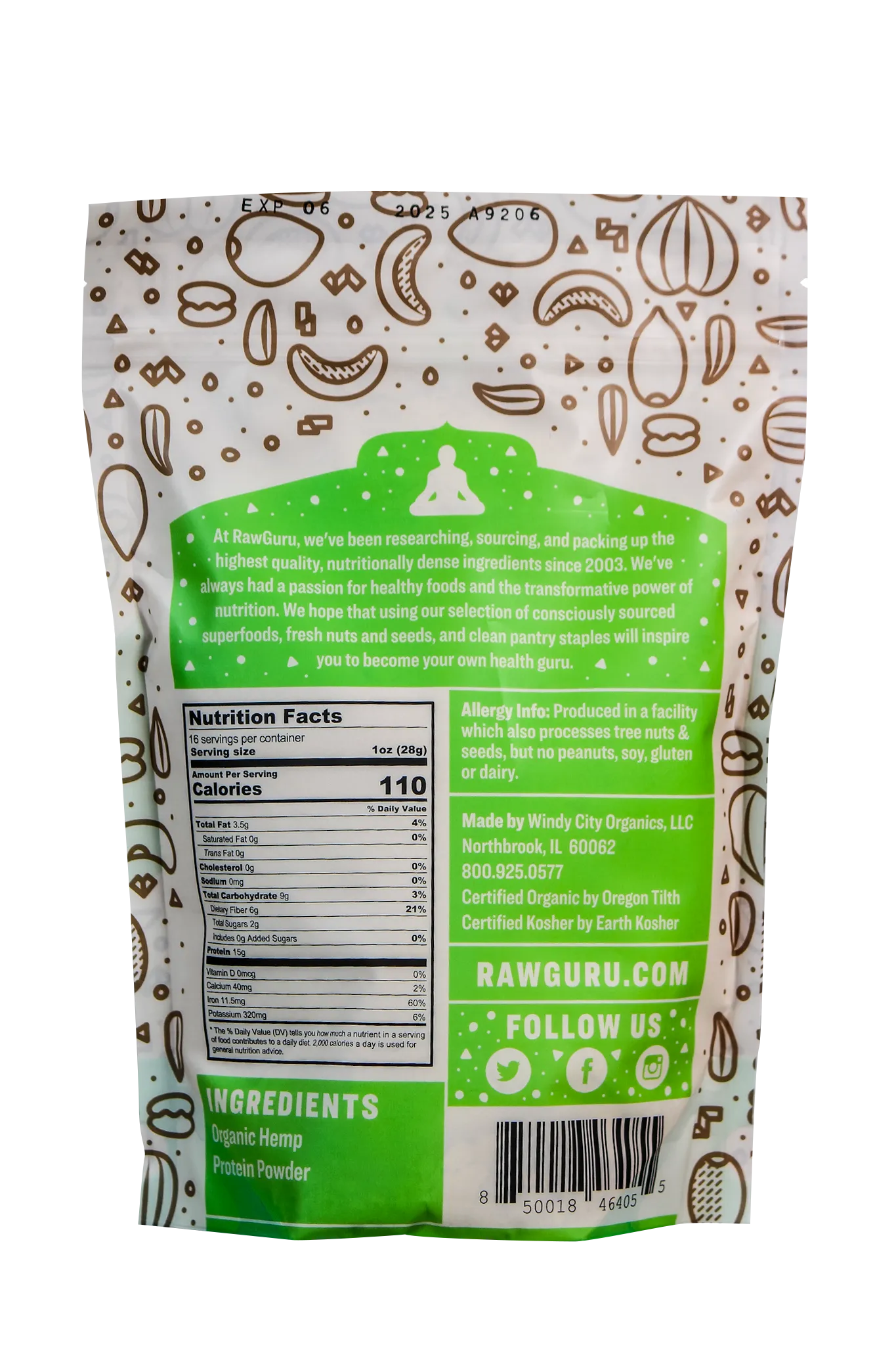 Hemp Protein Powder - 16oz