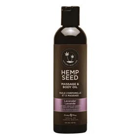 Hemp Seed Massage and Body Oil - Lavender - 8 Fl. Oz./ 237ml