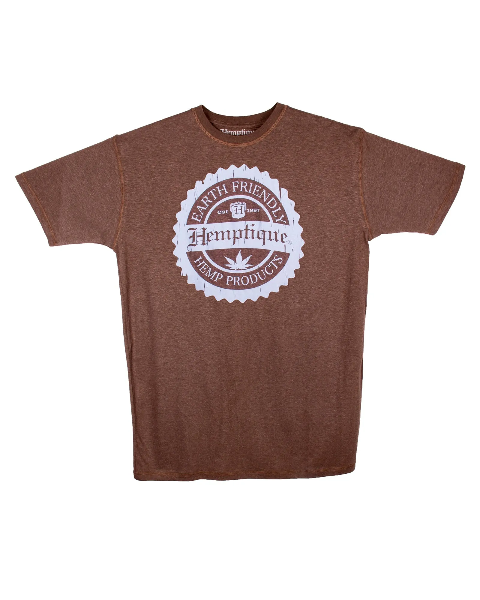 Hemp T-Shirt - Hemptique Crest Design