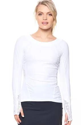 Her Majesty Long Sleeve Top Cloud White