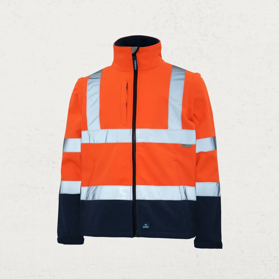 Hi Vis Landy Softshell Jacket with zip off sleeves