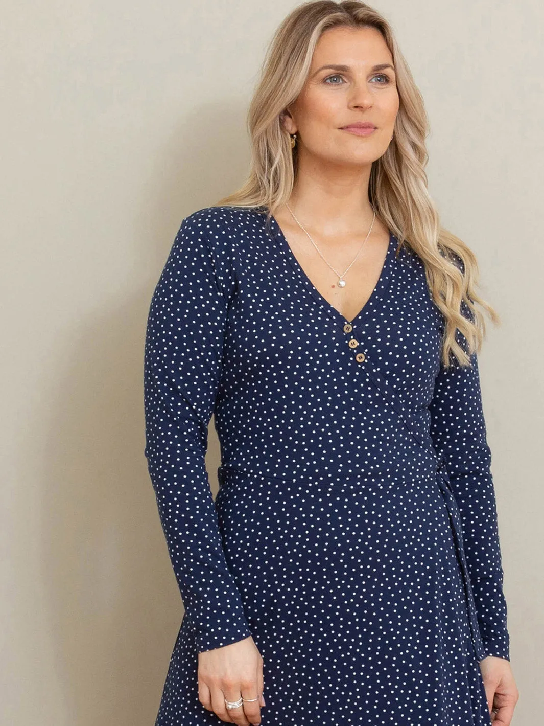 Highcliffe jersey wrap dress darling dot