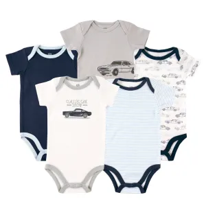 Hudson Baby Cotton Bodysuits, Car