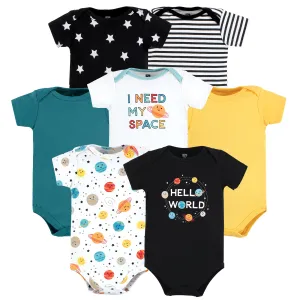 Hudson Baby Cotton Bodysuits, Happy Planets