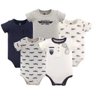 Hudson Baby Cotton Bodysuits, Wingman