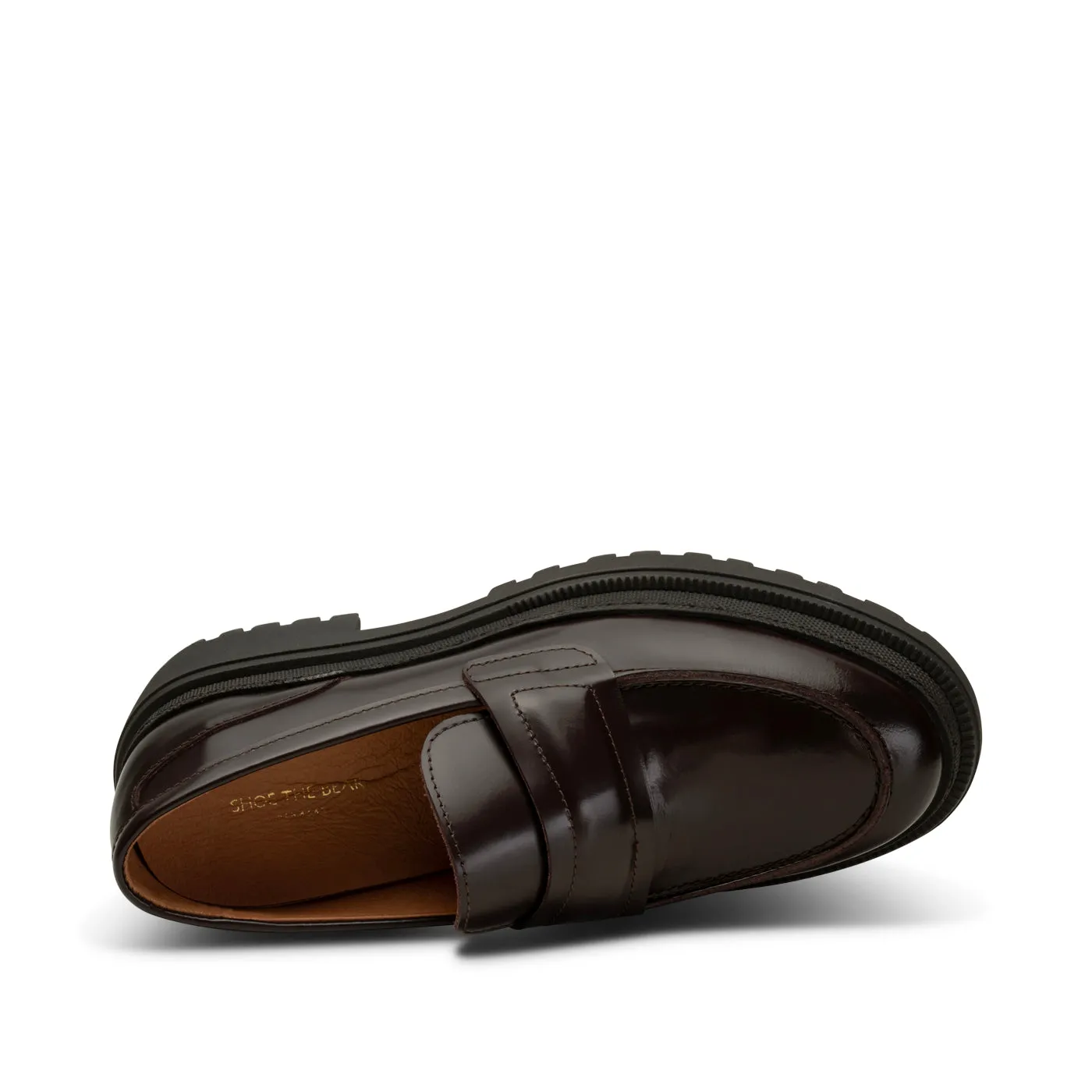 Iona loafer leather - BORDEUX HIGH SHINE