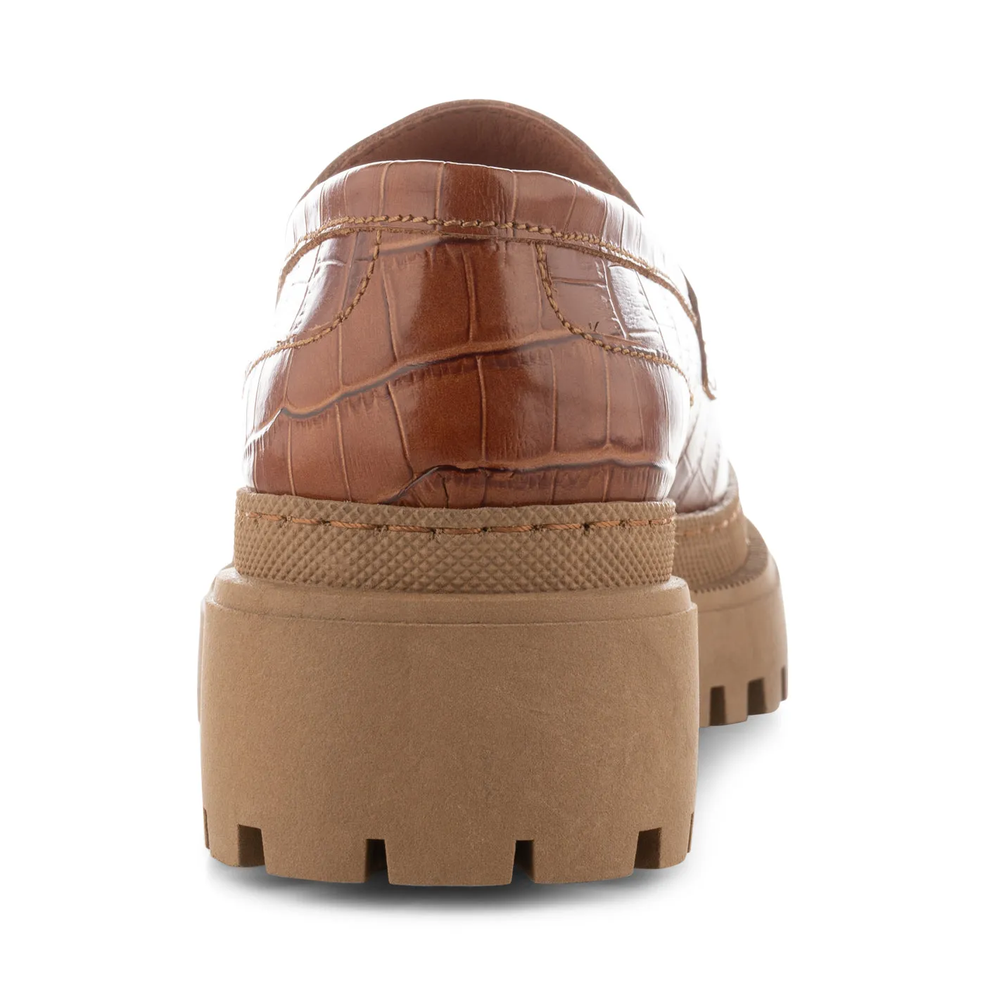 Iona loafer leather - CHESTNUT CROC